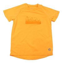 Neónově oranžové športové tričko s loukou