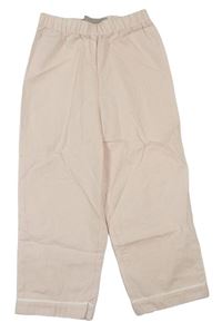 Ružovo-biele pruhované pyžamové nohavice John Lewis