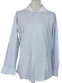 Pánska modro-biela prúžkovaná košeľa Blažek vel. 43