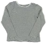 Bielo-čierne pruhované tričko zn. H&M