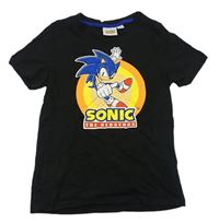 Čierne tričko so Sonicem