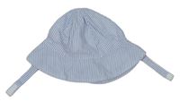Modro-biely pruhovaný klobúk M&S