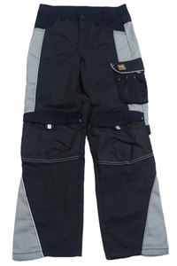 Čierno-sivé pracovní nohavice Active Touch
