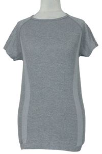 Dámske sivé športové funkčné tričko Workout