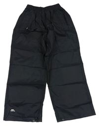 Čierne šušťákové nepromokavé outdoorové nohavice TRESPASS