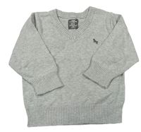 Svetlosivý melírovaný ľahký sveter zn. H&M