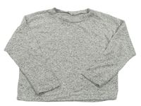 Sivý melírovaný crop sveter Name it
