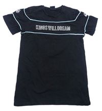 Čierne tričko s logom Kings Will Dream