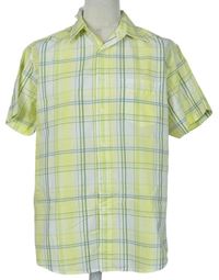 Pánska žlto-zelená kockovaná košeľa Maine