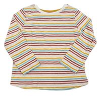 Smetanovo-farebné pruhované tričko Matalan