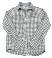 Sivo-biela kockovaná košeľa zn. H&M