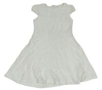 Biele čipkové šaty C&A