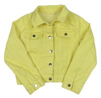 Žltá rifľová bunda H&M