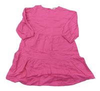 Ružové plátenné šaty zn. H&M