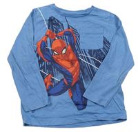 Modré tričko so Spidermanem Marvel