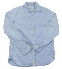 Svetlomodrá plátenná košeľa s výšivkou zn. H&M