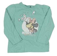 Svetlozelené bodkovaná é tričko s Minnie zn. Disney