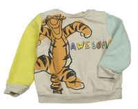 Smetnaovo-modro-žltá mikina s tigrom a nápisom zn. Disney