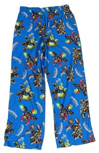 Modré pyžamové nohavice s postavičkami - Skylanders