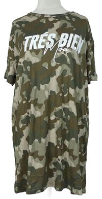 Dámska army tričková tunika s nápisom New Look