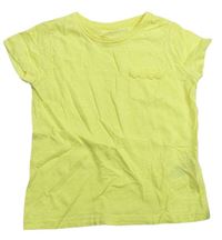 Žlté tričko s vreckom Primark