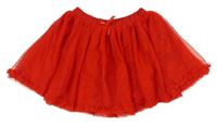 Červená tylová kolová sukňa H&M