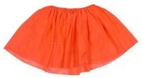 Neónově oranžová tylová sukňa zn. H&M