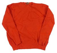 Červený vlnený sveter Benetton