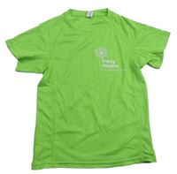 Zelené športové tričko s nápismi Roly