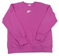 Ružová mikina s logom Nike
