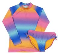 2Set - Farebné UV triko + plavkové nohavičky Next