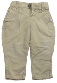 Béžové plátenné nohavice zn. H&M