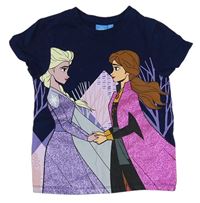 Tmavomodré tričko s Frozen zn. Disney