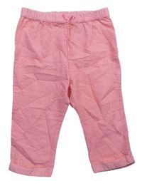 Ružové ľahké madeirové nohavice zn. H&M