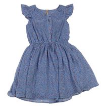 Modré kvetované šifónové šaty Next
