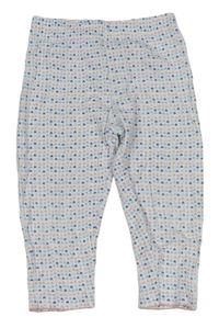 Biele pyžamové nohavice so srdiečkami Topomini