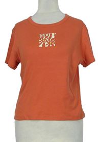 Dámske oranžové tričko s logom Levi´s