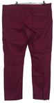 Pánske purpurové plátenné nohavice s vreckami zn. Bonprix vel. 60