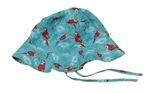 Azurový plátěný zavazovací klobouk s papoušky a palmami H&M