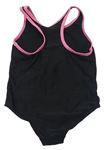 Čierno-ružové jednodielne plavky zn. Pep&Co
