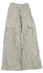 Béžové plátenné cargo nohavice zn. H&M