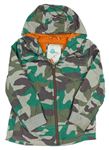 Army šusťáková jarní bunda s kapucí Mini Boden