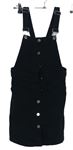 Dámské černé riflové laclové šaty H&M
