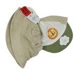 2set - Béžový froté klobouk + bavlněná kšiltovka s tygrem George 