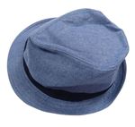 Modrý melírovaný plátěný klobouk C&A