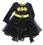 Kostým - Černé sametovo/tylové šaty - Batgirl Tu