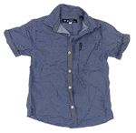 Modro-vínovo-tmavomodro-bílá vzorovaná košile Ben Sherman