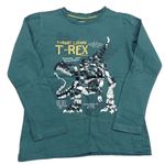 Zelené triko s dinosaurem s překlápěcími flitry Fatface