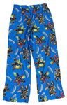 Modré pyžamové kalhoty s postavičkami - Skylanders