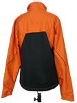 Dámska oranžovo-čierna šušťáková jarná športová bunda